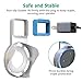Bovon Outlet Wall Mount Hanger Holder Stand for Dot 2nd Generation, Best Space-Saving Dot Accessories for Your Smart Home Speaker Without Mess Wires or Screws (Short Charging Cable Included) (White)