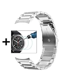 V MORO   Correa compatible con Samsung Galaxy Watch 1.811 in correas Gear S3 Band con protector de pantalla para Samsung Galaxy Watch 1.811 in Gear S3 Smartwatch