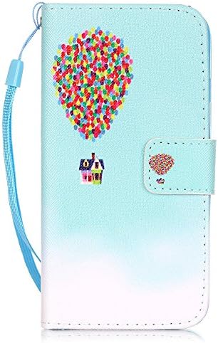 Colorful Pattern Case Cover Wallet Case PU Leather Stand Wallet Case Card with Soft Inner Silicone Back Holder Magnetic Closure with Stand Folio Protective Cover for Samsung Galaxy S7-12