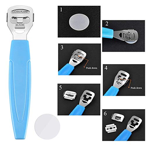 LUVODI 8 in 1 Professional Foot File Rasp Pedicure Kit Callus Cuticle Remover Tool Set for Hard Cracked Dead Skin Corns Best Foot Care for Men Women - Thumbnail 3