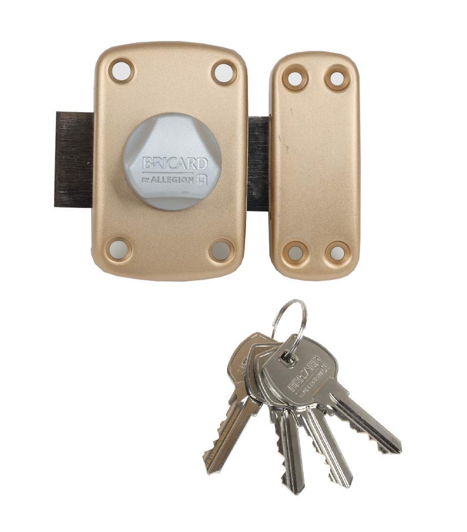 Bricard 21951 Ipsilon Knob Cylinder 30mm Gold 4 Keys