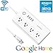 WiFi Smart Power Strip, Elepower Smart Surge Protector with 4 USB Charging Ports and 4 Smart AC Plugs for Multi Outlets Power Socket Extension Cord, Remote Control, Work with Alexa and Google Home