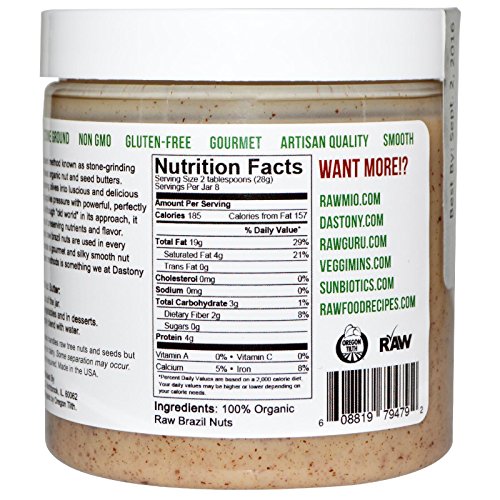 Dastony 100% Organic Brazil Nut Butter 8 oz (227 g) - Image 3