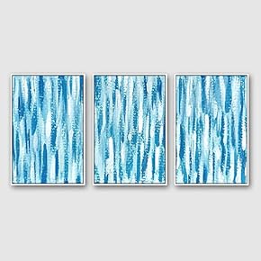 Framed Canvas Wall Art for Living Room, Bedroom Abstract Color Collage Pattern Canvas Prints for Home Decoration Ready to Hanging - 16"x24"x3 Panels