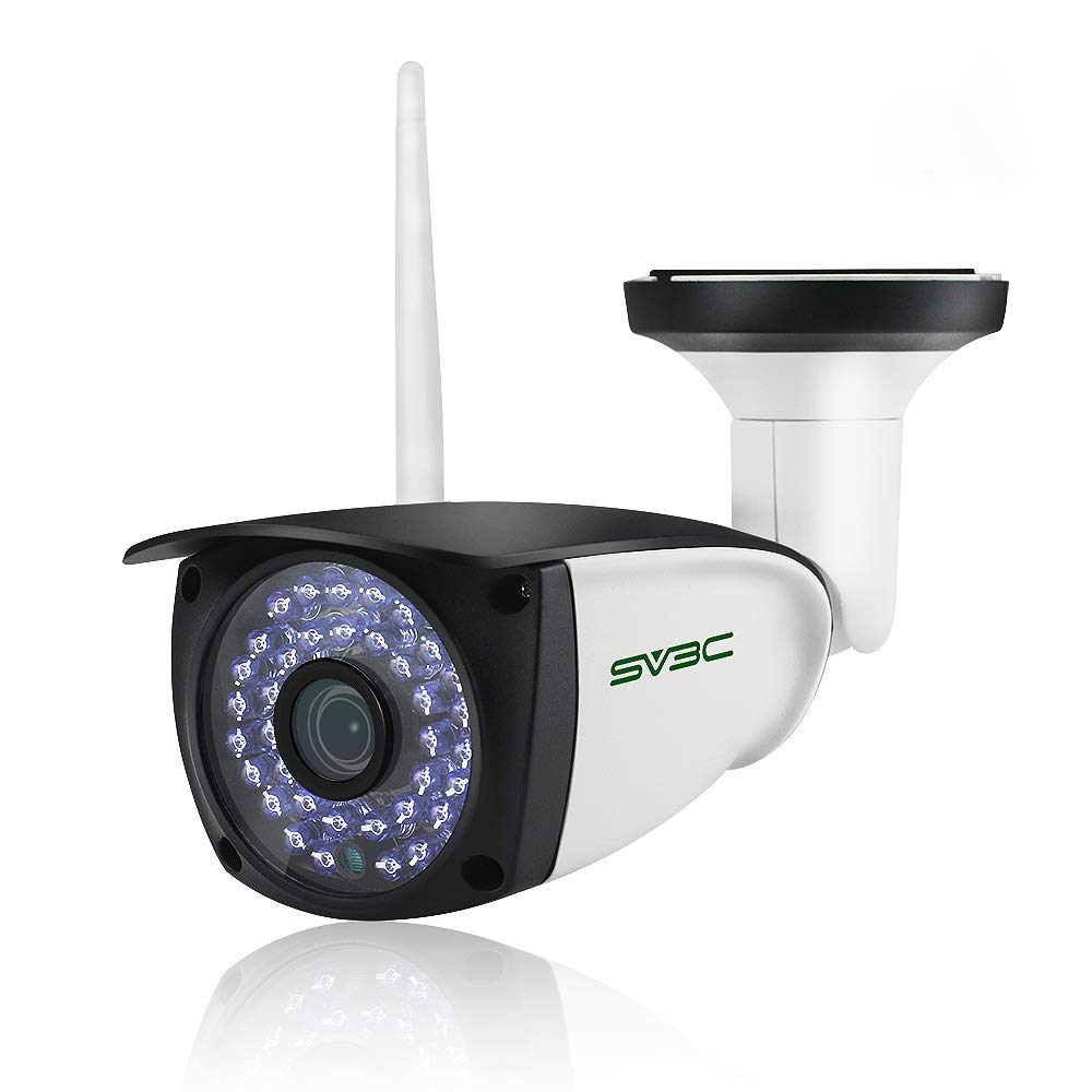 WiFi Camera Outdoor, SV3C Surveillance CCTV, 720P HD Night Vision IP Cameras, Motion Detection Security Camera, Remote View Waterproof Bullet Cameras for Indoor Outside, Support Max 128GB SD Card