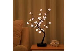 FEZZET Lamp for Living Room Lamp Cherry Bonsai Tree Light DIY Artificial Tree Lamp Aesthetic Lamps for Living Room Bedroom Christmas Home Gifts Room Decor 36 LED