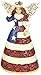 Jim Shore for Enesco Heartwood Creek Patriotic Angel Ornament, 4.75-Inch