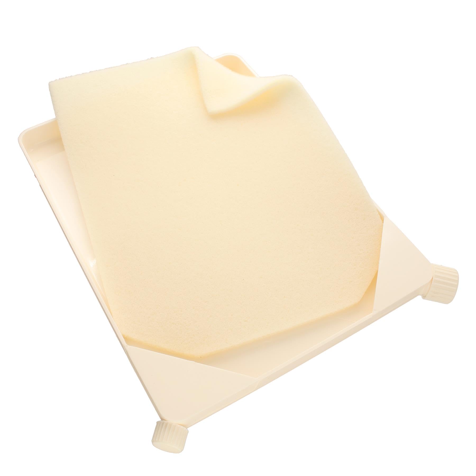 The Beadsmith Bead Funnel Trays – Basic Elements – Includes Removable Bead Mat Insert & Twist Cap – Large, 7.5 x 9 Inches – Contain, Fill & Pour Beads, Sand, Confetti & Tiny Parts for Arts and Crafts