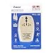 OREI 3 in 1 UK Travel Adapter Plug with USB and Surge Protection - Grounded Type G - Great Britain, Hong Kong, Singapore & More
