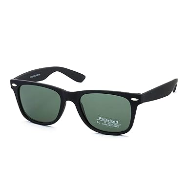 Forex Polarized Uv Protected Wayfarer Sunglasses Green Lens - 