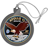 GRAPHICS & MORE NASA Apollo 11 50th Anniversary Patch with Eagle on The Moon Acrylic Christmas Tree Holiday Ornament