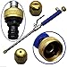 Mascarello High Pressure Wands Washer Sprayer Water Hose Nozzle Hydro Jet Power Washer Wand Car Windows Cleaning Sprayer Tools Garden Hose Universal Connector with A Curved Bellows and 2 Nozzle.