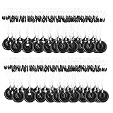 EBYTOP 6 in 1 Rubber Float Stop Fishing Stopper Sinker Cylinder Shape Plastic Ring,100 PCS,Small Size