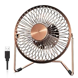 EasyAcc-USB-Desk-Fan-5-Inch-Desktop-Silent-Fan-Air-Circulator-2-Speeds-360-Rotation-Brushless-Motor-Noiseless-for-Home-and-Office-Laptop-Notebook-PC-Desk-Table-Fan-Metal-Brone EasyAcc USB Desk Fan 5 Inch Desktop Silent Fan Air Circulator 2 Speeds 360° Rotation Brushless Motor Noiseless for Home…