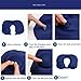 CELAHE Inflatable Travel Neck Pillow, Portable Airplane Pillow and Cervical Neck Pillow for Kids + Adults, for Lightweight Support in Airplane, Car, Train, Bus and Home, with Storage Bag