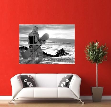 Amazon Co Jp スポーツ スノーボード ヘブン スキー アートプリントポスター Snowboard Heaven Skiing Pr5 ホーム キッチン