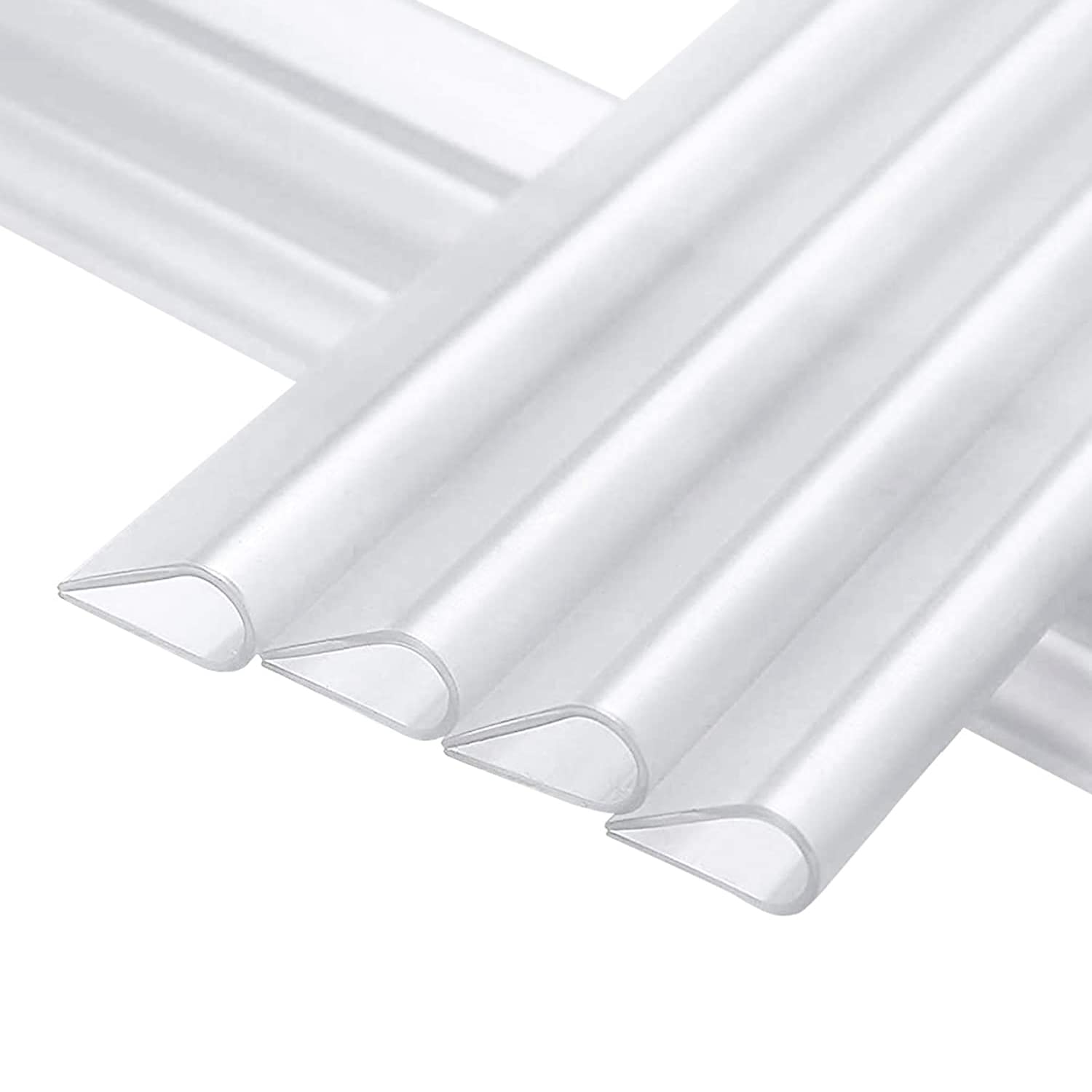 MOLVCE Mounting Clips for Double Rod Mats, Pack of 30 Clips for Privacy Screen Strips PVC Transparent, Clamping Rails for Privacy Screen Strips for Double Rod Mats, Double Rod Mat Fence