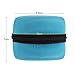 Echo Dot Case, Portable Carrying Travel Bag Protective Hard Case Cover for Amazon Echo Dot (2nd Generation) with Carabiner (Fits USB Cable and Wall Charger), Nylon-Blue (Black Zipper)