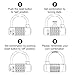 BV 5 Digit Combination Alloy Padlock - Safety Lock for Toolbox, Closet & Gym Locker (Blue - Pair)