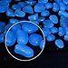 Amagabeli 100 Pcs Glow in The Dark Pebbles for Walkways Décor Glow Stones Rocks for Garden Outdoor Decorative Luminous Pebbles Gravel Fairy Garden Pathway Walkway Fish Tank Aquarium Ornaments in Blue
