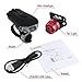 LED USB Rechargeable Smart Bike Light Set, ZOKER Super Bright 400 Lumens Bike Headlight and FREE Tail Light, Waterproof and Easy to Install Bike Lights Front And Back for Kids Men Women Cycling Safety