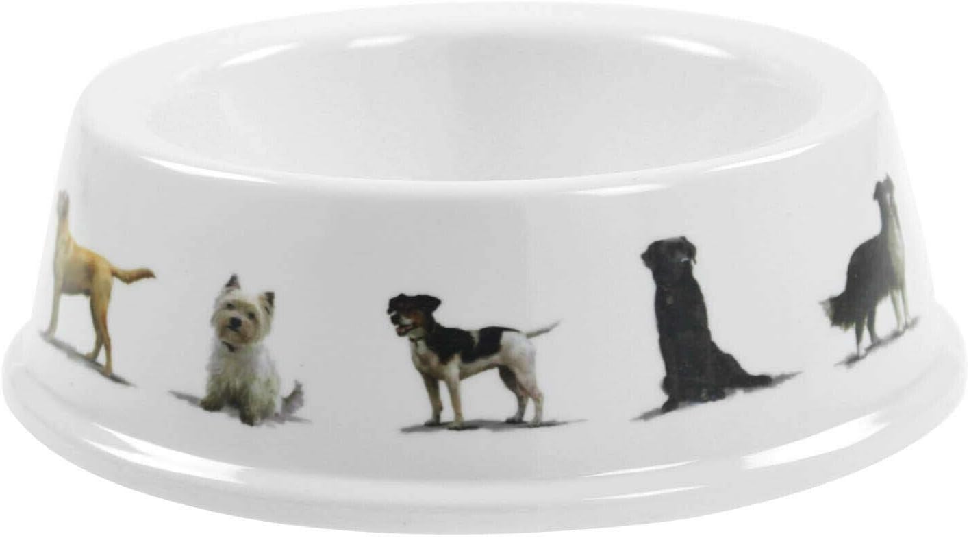 Classic Food Water Wide Dish Pet Non-Slip Base Feeding Bowl