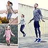 FITFORT-Skipping-Rope-Adult-Fitness-Jump-Rope-Tangle-Rapid-Speed-Skipping-Rope-Cable-with-Ball-Bearingsfor-Women-Men-and-Kids-Adjustable-Steel-Skipping-Rope-with-Foam-Handles-for-Home-Fitness FITFORT Skipping Rope Adult - Fitness Jump Rope, Tangle Rapid Speed Skipping Rope Cable with Ball Bearings,for Women, Men, and Kids, Adjustable Steel Skipping Rope with Foam Handles for Home Fitness