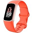 Fitbit Charge 6 Activity Tracker - Heart Rate Monitoring, 7-Day Battery, Google Apps, Maps & Wallet, Comprehensive Health Insights, Sleep & Activity Analysis, S & L Bands, Coral/Champagne Gold
