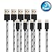 Nekmit 5 Pack 3 Feet Nylon Braided Lightning to USB Cable Apple Charger for iPhone iPad iPod
