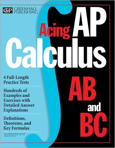 Acing Ap Calculus Ab And Bc Thomas Hyun Greenhall Publishing 9780975475324 Books