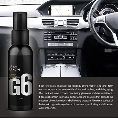 Tuu 50ML Car Interior Leather Plastic Care Maintenance Refurbished Agent (Black)