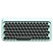 Bluetooth Mechanical Keyboard Vintage Keyboard Retro Keyboard LOFREE DOT Wireless Keyboard for Mac, Android, Windows with White LED Backlight and Rechargeable Battery (Blue)