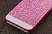 5C Case, Luxury Beauty Hybrid Hard PC Shiny Bling Glitter Sparkle Cover Case for iphone 5C (Hard Pink)