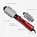 AOLVO Rotating Hot Air Brush Styler, 2 in 1 One Step Hair Blow Dryer and Volumizer,3 Speed/Heat Settings Ceramic Tourmaline Ionic Hair Curler Anti-Scald Curling Wands
