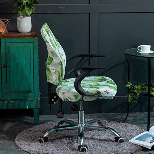 Melaluxe Computer Office Chair Cover - Protective & Stretchable Universal Chair Covers Stretch Rotating Chair Slipcover