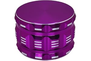 GRINDER GARAGE 3 Inch herb grinder / 3 layer spice grinder - portable size allows for you to easily grind your herbs at home or on the go. Purple Grinder is Aluminum Allow (Purple, 3 Inches)
