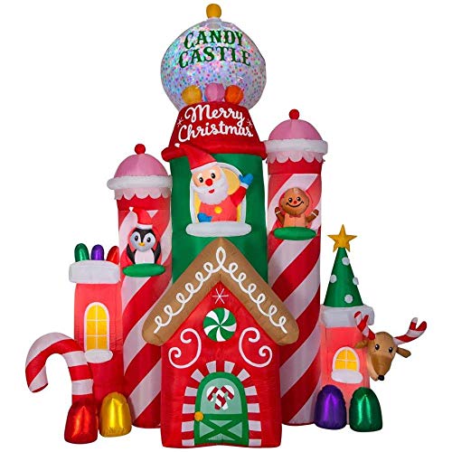 Holiday Living 10.5-ft x 10.27-ft Lighted Castle Christmas Inflatable