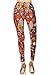R791-PLUS Exotic Blaze Print Fashion Leggings