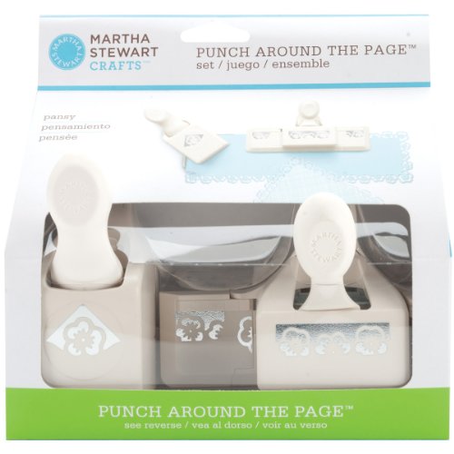 Martha Stewart Crafts Punch Around the Page, Pansy Punch Set