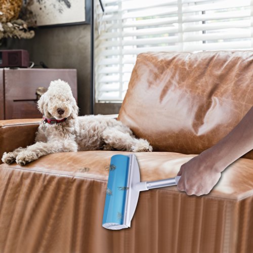 WOWGO Lint Roller, Resuable & Washable Lint Roller, Pet Hair Remover Lint Roller Cleaner for Clothes, Animal Hairs (1 Long-Handled 1Mini) - Thumbnail 5