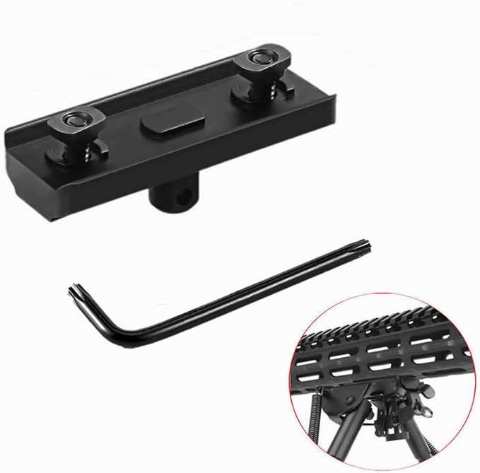 Higoo MLOK Bipod Adapter, Harris Type Bipod Mount Fits on