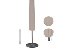 Garden Balsam Patio Umbrella Cover for 6ft to 9ft Patio Umbrellas, Waterproof and Durable Market Umbrella Cover with Zipper and Rod