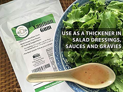 Judee's Xanthan Gum Gluten Free(5 oz) - USA Packaged & Filled - Dedicated Gluten & Nut Free Facility - Perfect for Low Carb Keto Cooking & Thickening Sauces & Shakes. Non-GMO - Thumbnail 2