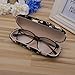 Hard Shell Clamshell Eyeglasses Case, Philley Floral Fabrics Portable Glasses Protection Case(C)