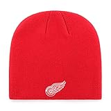 OTS NHL Detroit Red Wings Beanie Knit Cap, Red, One Size