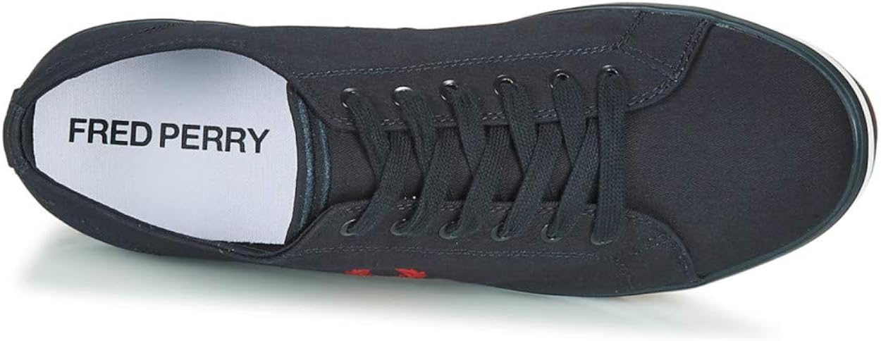 FRED PERRY Kingston Twill Zapatillas Moda Hommes Azul Zapatillas Bajas  Zapatos para mujer Zapatos planos