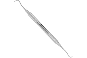 PROMAX Professional Dental Tartar Scraper Tool - Double Ended Tartar Remover for Teeth, Dental Pick, Plaque Remover, Tooth Scraper - Added Tooth Cleaning at Home - 100% Surgical Stainless Steel-45-10125 (1)
