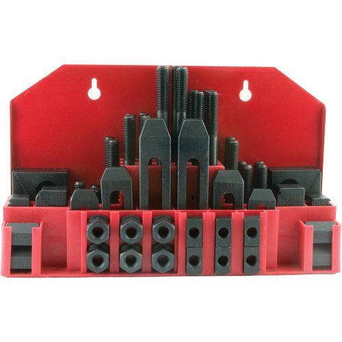 Grizzly G1076 Clamping Kit for 5/8-Inch T-Slots, 58-Piece