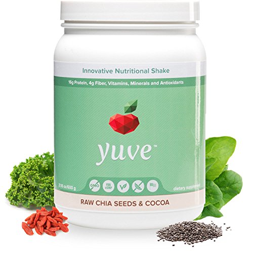 Yuve - Vegan Plant-Based Protein Powder, Award Winning Taste, All-in-One Shake, 25+ Superfoods, Chocolate Flavor, Non-GMO, Lactose-Free, 1.32 Pounds Yuve - Vegan Plant-Based Protein Powder, Award Winning Taste, All-in-One Shake, 25+ Superfoods, Chocolate Flavor, Non-GMO, Lactose-Free, 1.32 Pounds