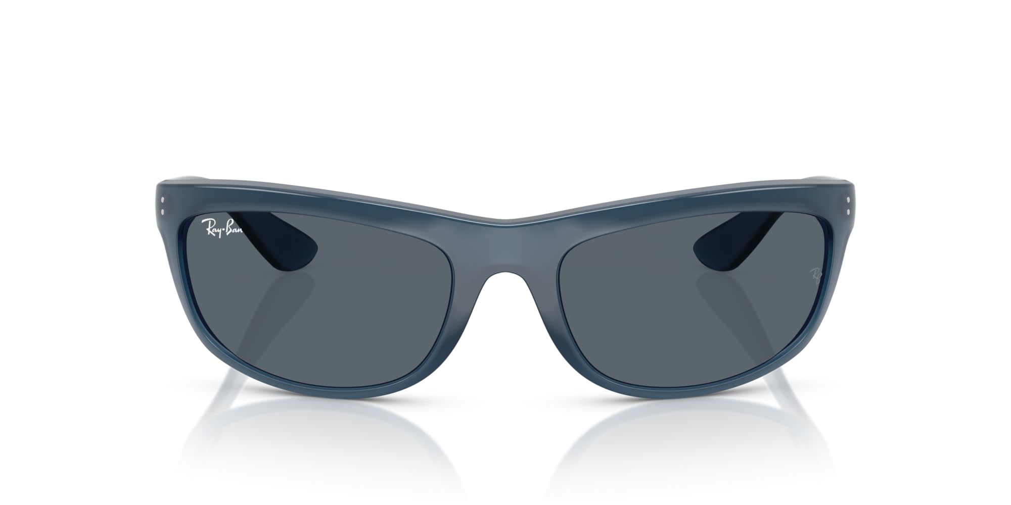 Ray-Ban RB4089 Balorama Sunglasses, Opal Blue/Blue, 62 mm